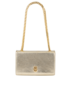 Square Mini Crossbody, Leather, Gold, 1015, 2*